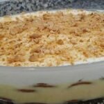 Doce de leite condensado natas e bolacha