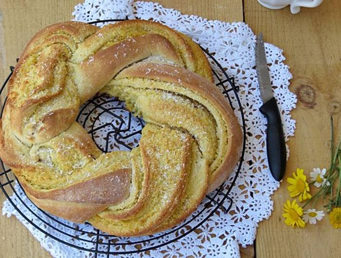 Coroa Brioche de Laranja e Côco