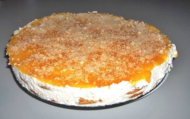 Tarte gelada de bolacha maria