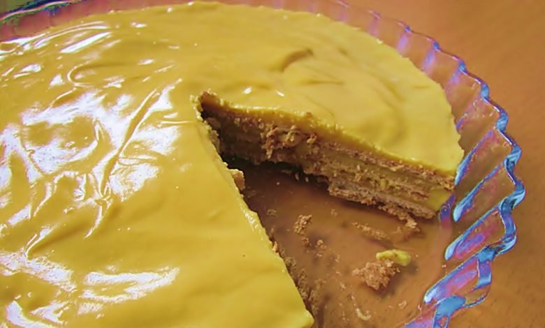 Bolo de Bolacha com Pudim Boca Doce