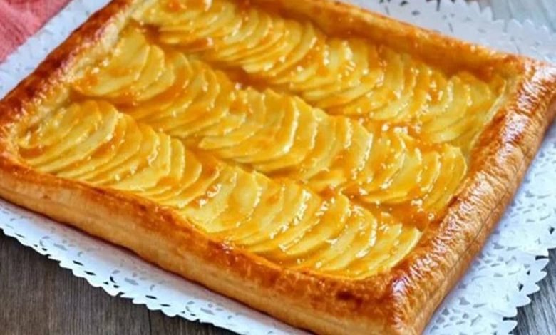 Tarte de maçã rápida com apenas 3 ingredientes