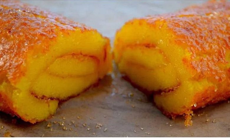 Torta de laranja fofinha com apenas 4 ovos (receita fácil e rápida)