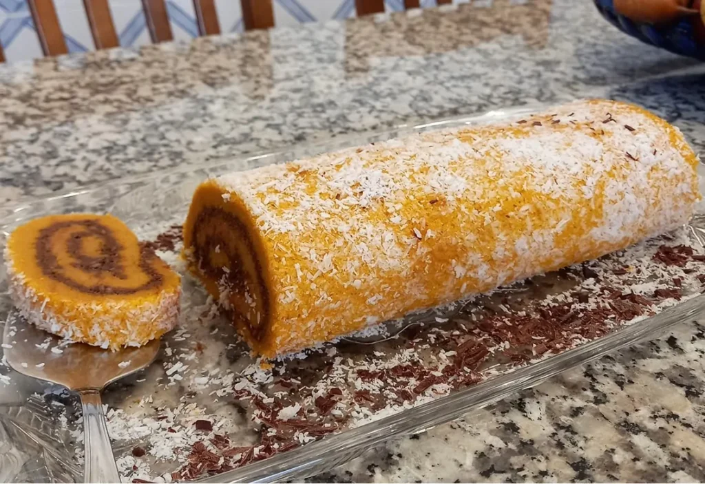 Torta de Cenoura com Côco e Chocolate