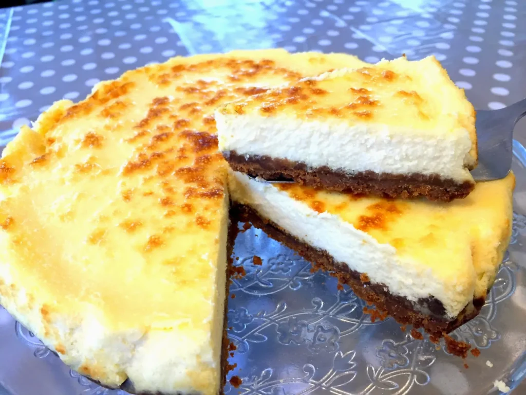 Cheesecake no Forno que fica uma verdadeira maravilha..