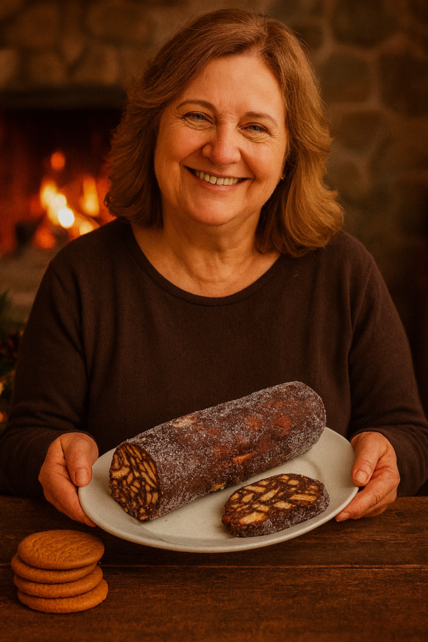 Salame de Chocolate Caseiro