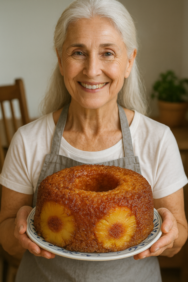 Delícia de Bolo de Ananás com Iogurte Grego