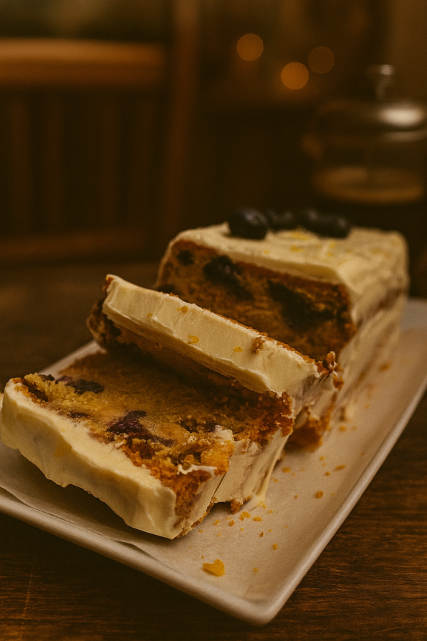 Bolo de Mirtilo Aconchegante