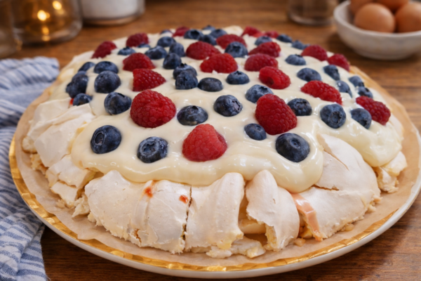 🍰 Pavlova Clássica com Frutos Vermelhos